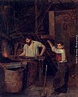 The Blacksmith's Shop by Francois Bonvin